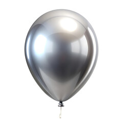 silver party balloons