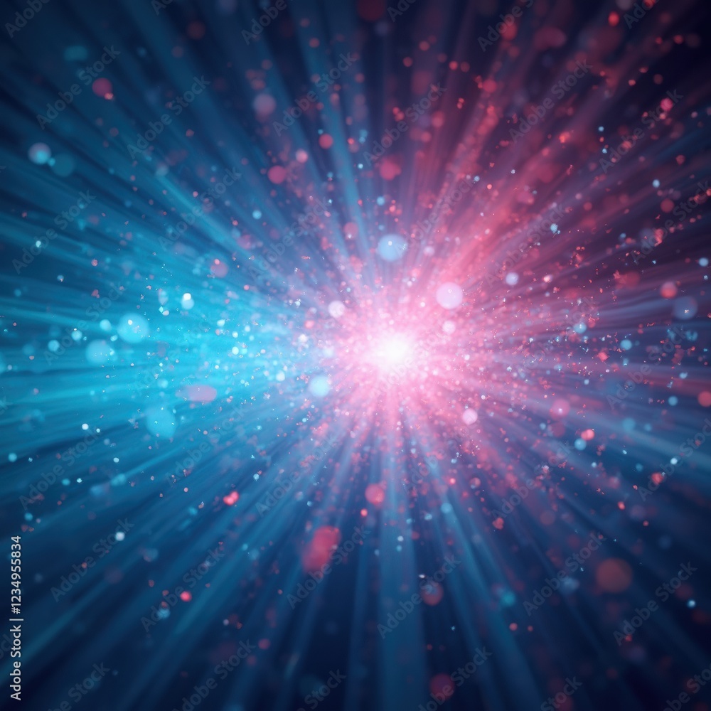 Poster cosmic explosion in the universe