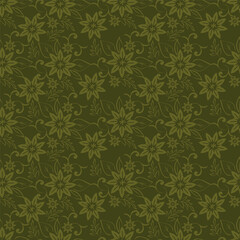 Floral Seamless Vector Illustration pattern background. Ornamental flower design for use all of fabric print wrapping paper and others. All over design ready to print.