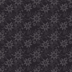 Floral Seamless Vector Illustration pattern background. Ornamental flower design for use all of fabric print wrapping paper and others. All over design ready to print.
