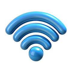 Wifi 3D Icon high-resolution design for UI UX applications websites and digital projects in PNG and vector/