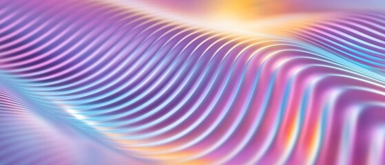 Fototapeta premium A colorful wave with a purple stripe