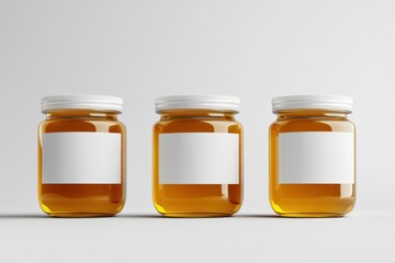 Three Honey Jars Mockup: White Label Design