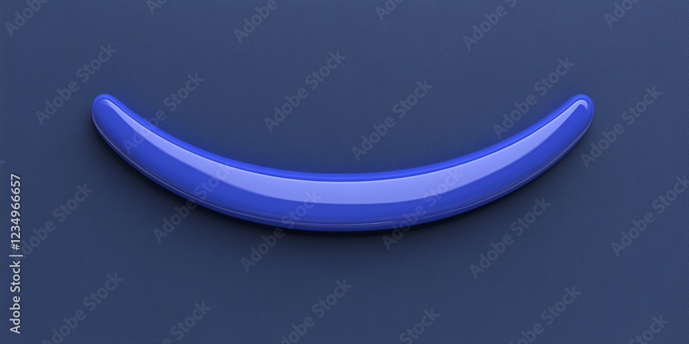 Aufkleber abstract blue curve design element modern glossy background 3d arc art line wave bold shape clean