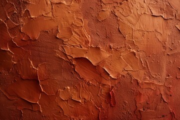 Image of Old ancient orange plaster wall. Texture for background usage