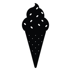 ice cream on a white background