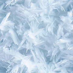 Obraz premium Seamless frosted ice texture pattern cold atmosphere square tile background crystalline viewpoint winter concept