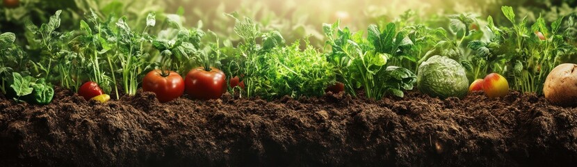 Vibrant Vegetable Garden: A Bounty of Fresh Produce