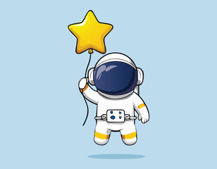 Cute cartoon character with headphones vector.