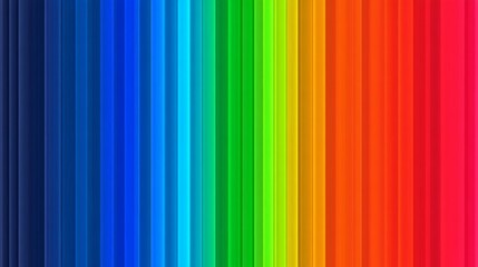 Vibrant Rainbow Color Vertical Stripes Abstract Design