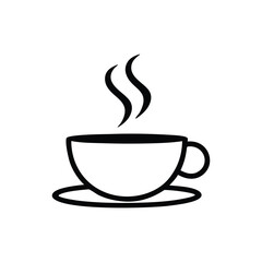 Tea cup icon. Cup of coffee tea collection. Hot drink flat vector design. Teacup symbol style. Coffee cup sign stock vector art isolated illustration on a white background