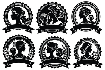 Fototapeta premium create a mothers day logo isolate hd quality vector design