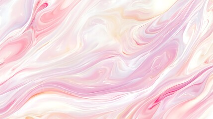 Obraz premium Abstract Pink and White Swirling Marble Design