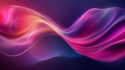 Fototapeta premium Abstract Purple Pink Swirling Wave Design