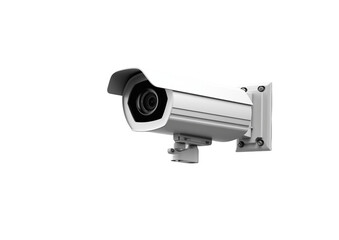 3d cctv camera on transparent background