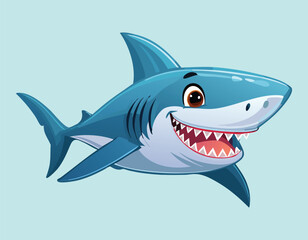 Fototapeta premium A cute cartoon dolphin jumping out of water and the dolphin jumping flat design.