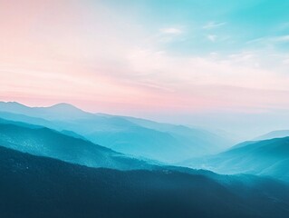 Fototapeta premium mountains and clouds