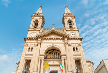 Church of Saints Cosmas and Damian in the ancient village of Alberobello, Puglia, Italy