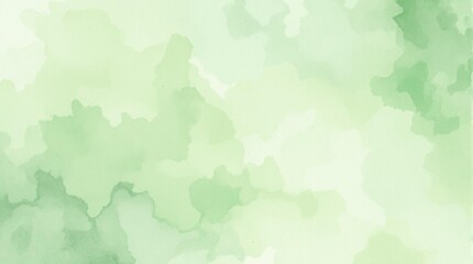 Obraz premium watercolor abstract background in soft green and white hues creating a serene and calming atmosphere