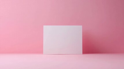 Naklejka premium Realistic blank postcard illustration suitable for mockups rendered in 3D