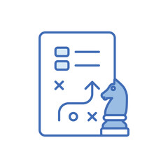 Strategy Chart vector icon