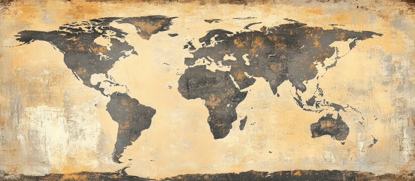 A vintage world map background with an aged texture and sepia tones, evoking the spirit of global exploration