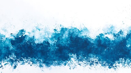 Obraz premium Abstract Blue Watercolor Wash Painting Texture