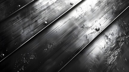 Obraz premium Gray Metallic Textured Background with Diagonal Striped Pattern