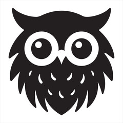 owl on white background