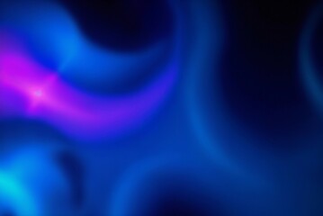 Dark abstract background with neon highlights in electric blue, purple, and pink. Smooth gradients and soft reflections, futuristic cyberpunk