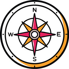 compass rose vector
