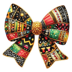 Black History Month Bow Coquette Clipart