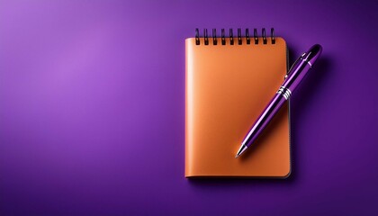 notebook with pen