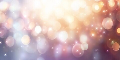 Obraz premium Abstract Festive Background Soft Pastel Bokeh Lights Sparkle Elegant Design Holiday Texture Romantic