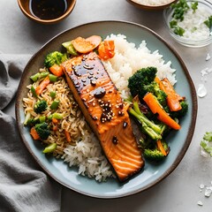 fried fish with rice