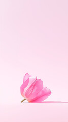 pink tulip flower, generative AI 