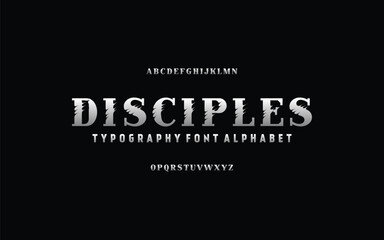 Classic typography serif font. Uppercase, lowercase, ligatures, ampersand, alternate, and number. Vector illustration word. Lettering Minimal Fashion Designs Romance Elegant.