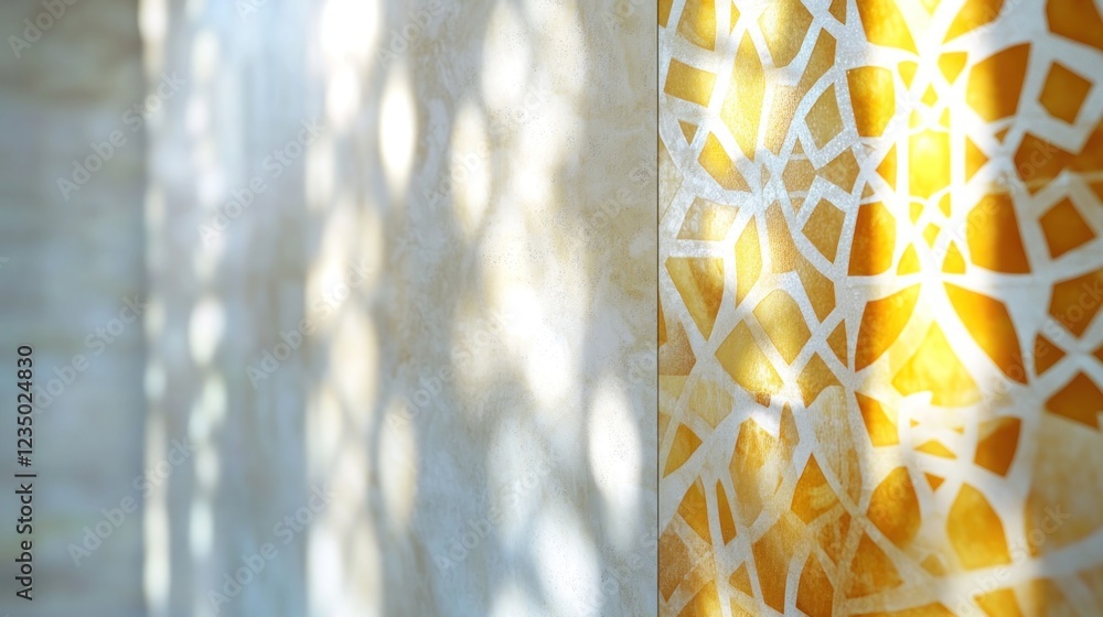 Poster abstract wall texture with light and shadow patterns