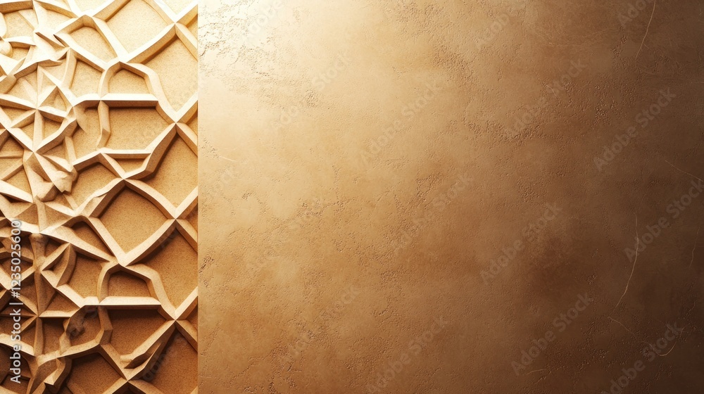 Poster abstract beige geometric pattern and texture background