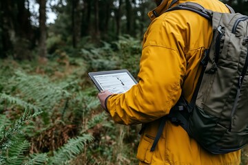 Fototapeta premium Nature Data Analysis in the Forest