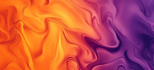 Obraz premium Abstract Orange Purple Liquid Swirl Background Design Texture Fluid Art Wave Color Image Motion
