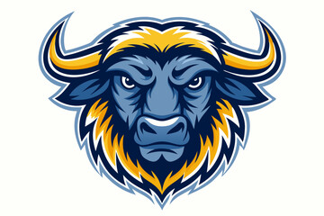 buffalo head with cap logo