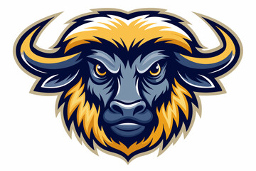 Obraz premium buffalo head with cap logo