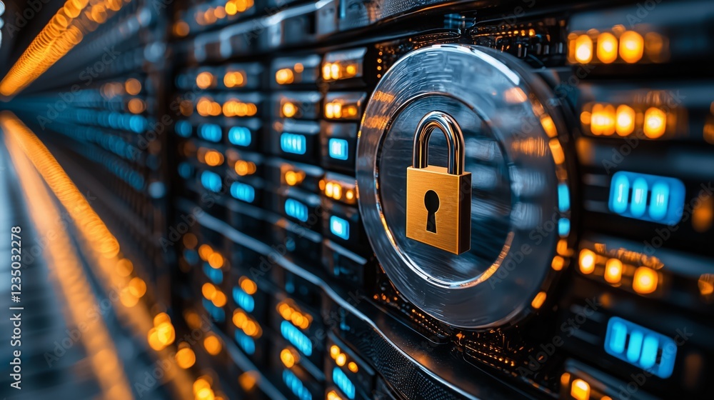 Poster secure transparent crystal cloud symbol representing data protection in a digital storage environmen