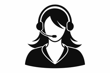 call center man with laptop black and white color