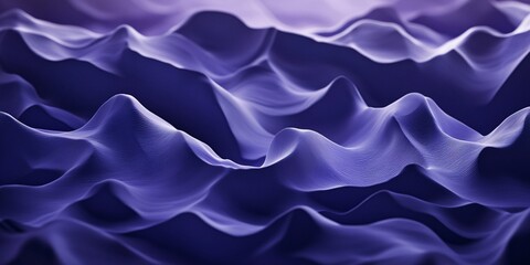 Obraz premium Abstract Purple Waves Digital Art Background Texture Design Elegant Smooth Flowing 3D Render