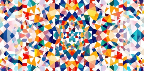 Abstract Colorful Geometric Pattern Design