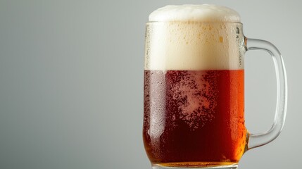 Refreshing beer mug close-up bar setting beverage photography relaxed environment eye-level view craft beer concept