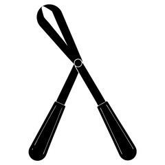  silhouette vector of various knives and sharp tools, scissors tool vector illustration	