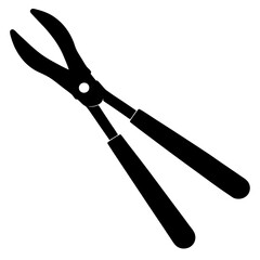  silhouette vector of various knives and sharp tools, scissors tool vector illustration	